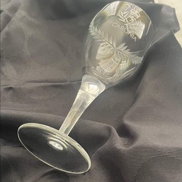 Burns Crystal hand crafted in Scotland wine glasses made for the Cunard Caronia - Picture 6 of 14